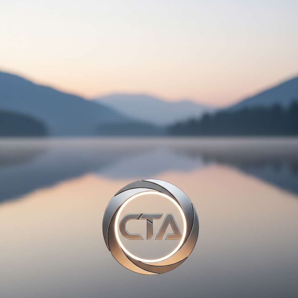 Soft out-of-focus lake for CTA banner