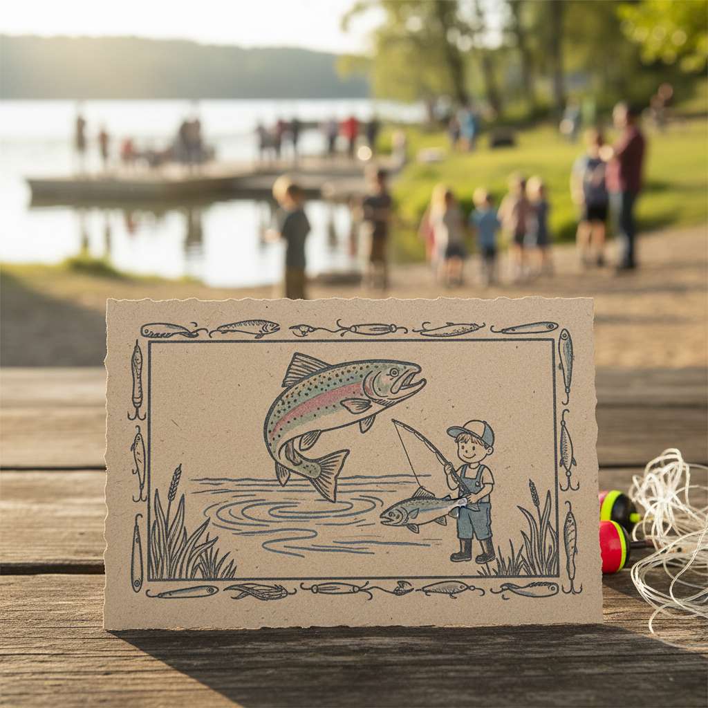 Smiling young anglers at Youth Fishing Derby